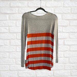 ANTHROPOLOGIE Bordeaux Stripe Top XS